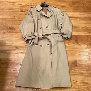 Burberry Beige Double-Breasted Trench Coat